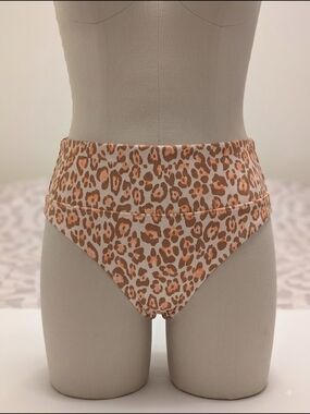 Victoria's Secret Leopard Print Bikini Swim Bottom Size XL